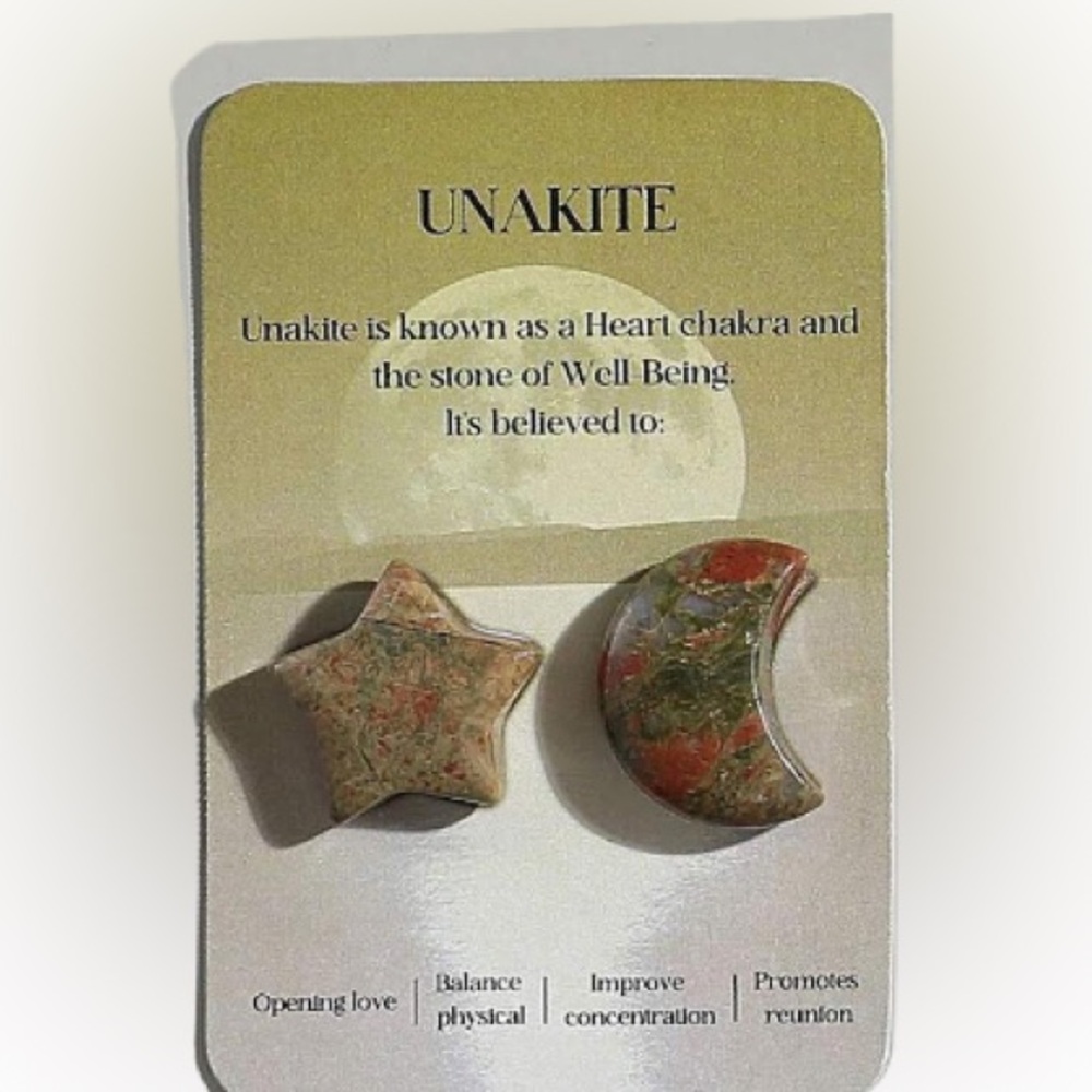 Moon and Star stones Unakite